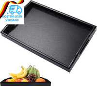Holztablett Rechteckig, 40X28X4Cm Tablett Serviertablet Groß Serviertablett Holz