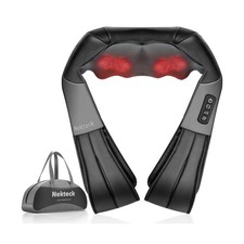 Nekteck Neck Massager for Pain Relief Deep Tissue, FSA Eligible Shiatsu Neck ...