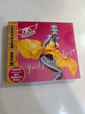 Aerosmith Just Push Play Taiwan 2001 First Edition OBI Promo Mat CD Sealed