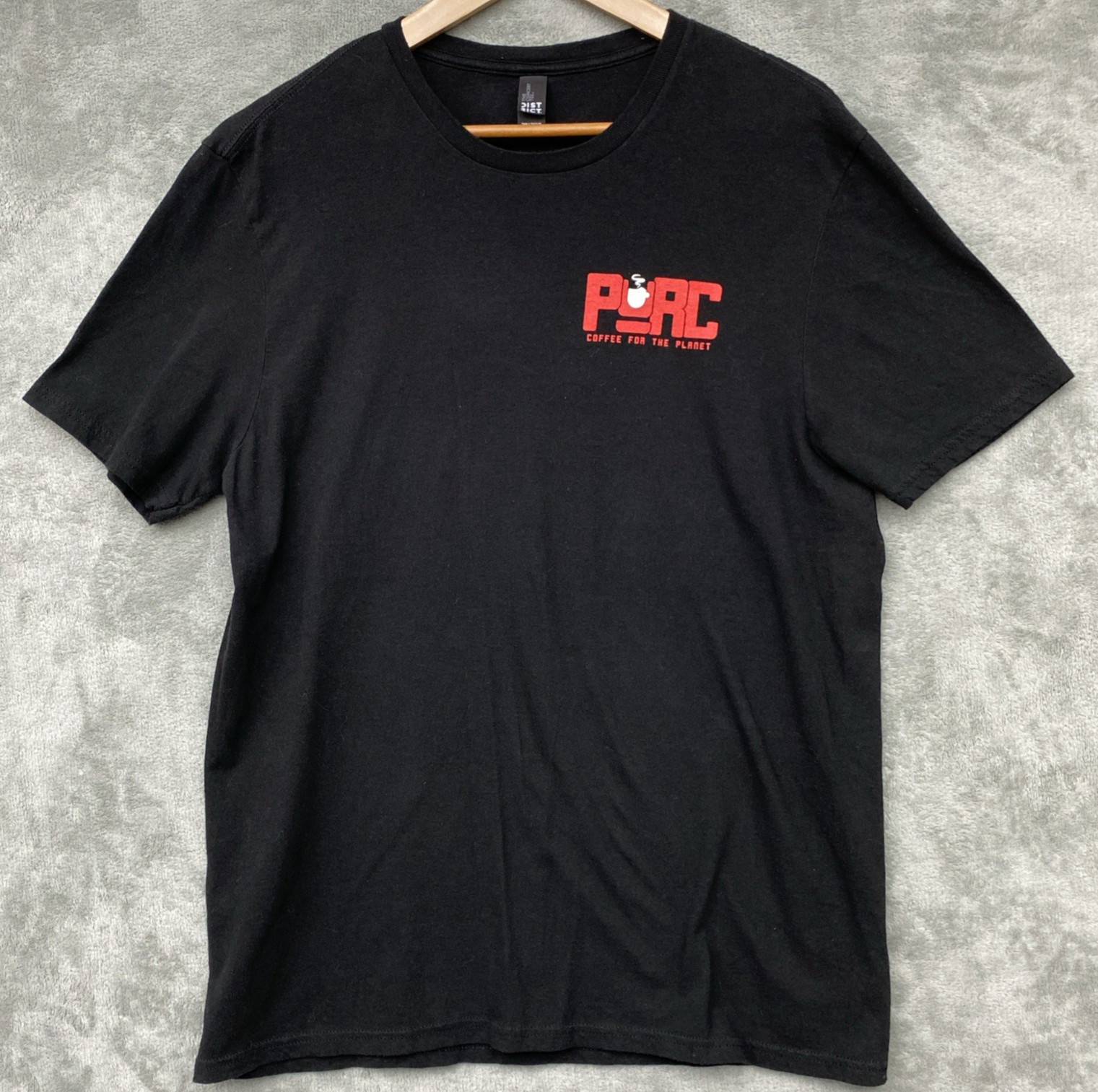 PURC Coffee For the Planet/Pot Head Planet 13: Black T-Shirt Men's Size L
