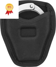 Handcuff Case, Open Top Holder Holster, 600D Nylon Cuff Pouch Black 