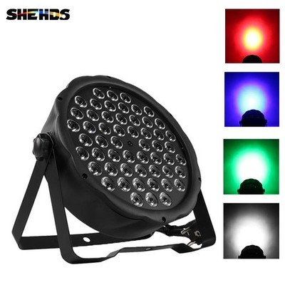 SHEHDS 54x3W RGBW LED Flat Par can Bühnenlicht DMX Partylicht DJ Stage Lighting