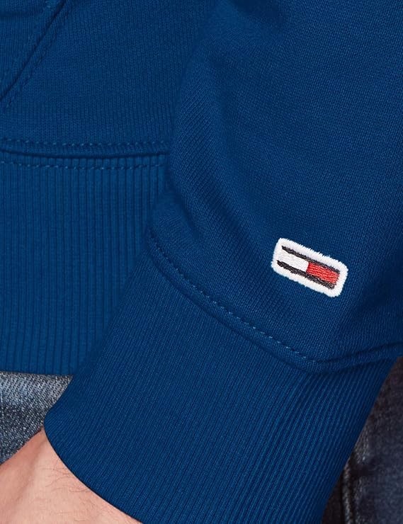 TOMMY HILFIGER Men's Blue Essentials Hoodie Small BNWT C600 image 4