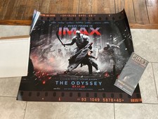 The Odyssey IMAX Promo Poster  First Screening Ticket Christopher Nolan 34x30