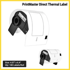 2Rolls/360Labels DK-1247 4.07" x 6.4" Shipping Labels Work for Brother QL-1050