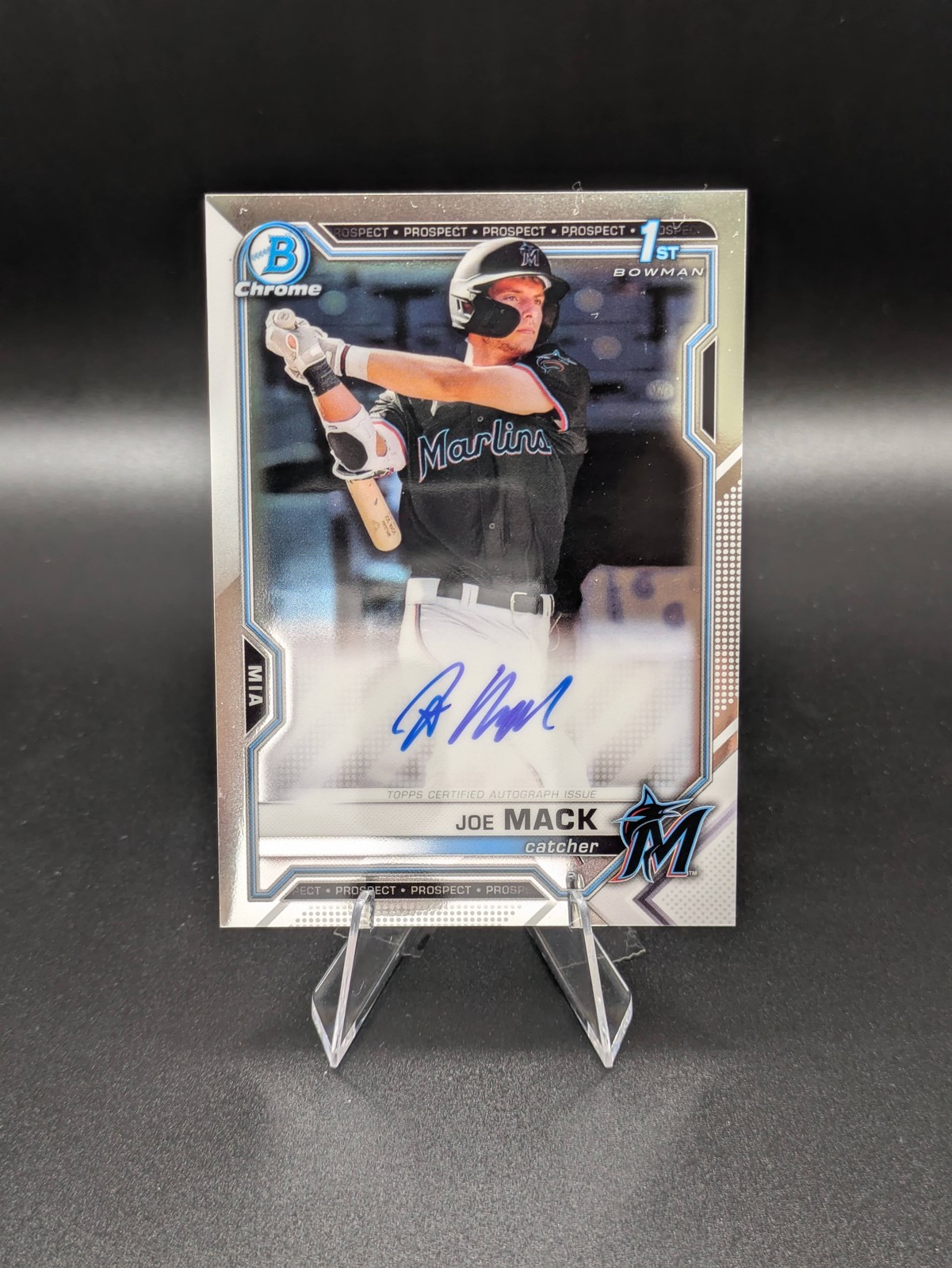 2021 Bowman Draft #CDA-JMA Joe Mack Chrome Draft Auto