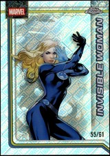 2026 Topps Chrome Marvel Comics Invisible Woman #055 Logofractor 55/61
