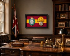 3D Printed Double Military Cap Badge Heritage Display Frame