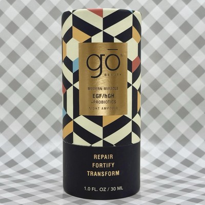 GO BEAUTY Modern Miracle EGF/hGF + Probiotics Night Ampoule   SEALED   