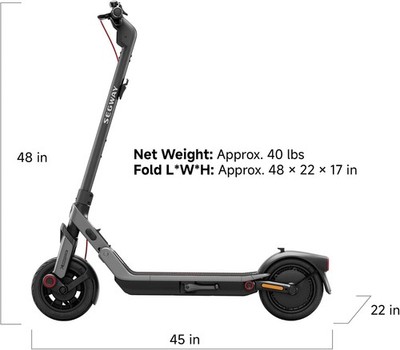 Segway Ninebot E3 Pro Electric Scooter, Dual Braking System0