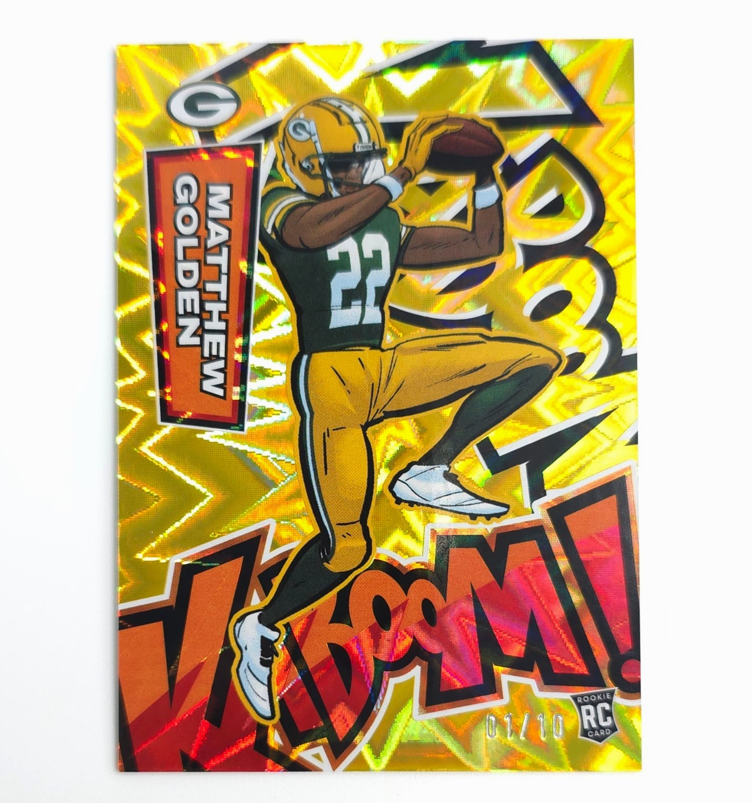 2025 Absolute Matthew Golden GOLD KABOOM! Vertical - Rookie Card / RC - #1 of 10