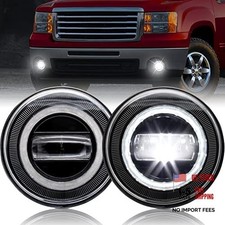 LED Fog Lights with Daytime Running Lights for GMC Sierra 2007-2014 Bumper
