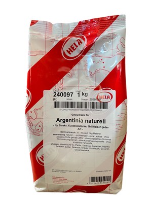 1 kg Hela Gewürzsalz Argentinia ''naturell'' Gewürzmischung für Steaks