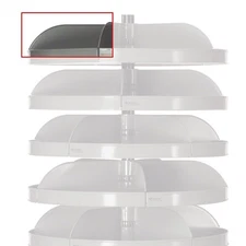 Durham Steel Dividers For 28" Dia. Rotabin Revolving Shelves - Gray