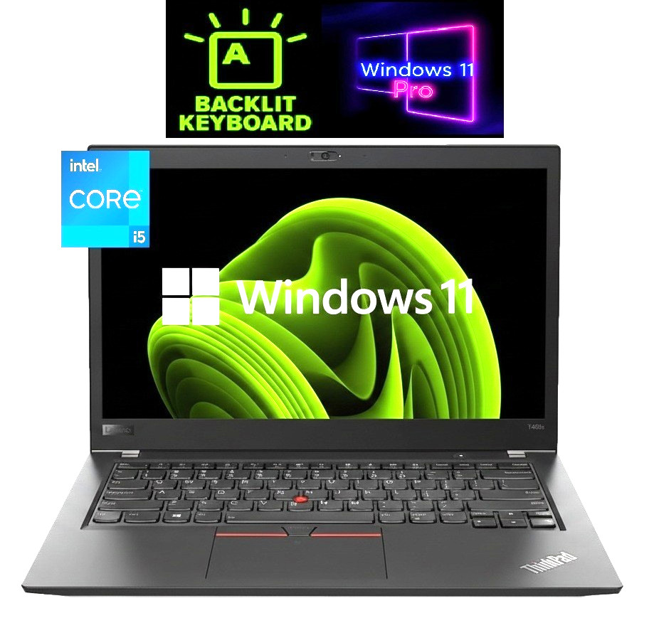 🔥14" Lenovo ThinkPad Laptop PC: Backlit Keyboard! FHD 108