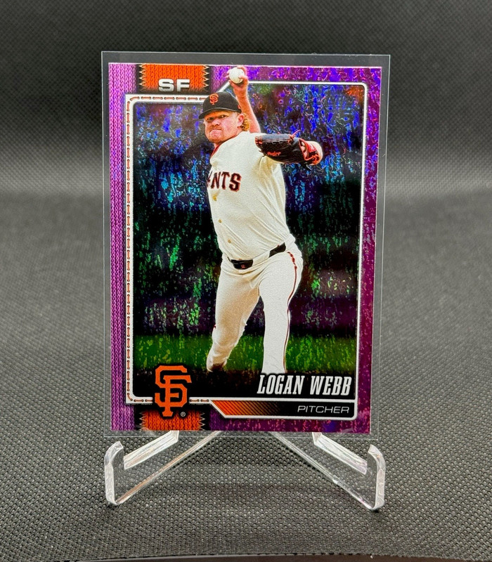 Topps 2026 Series 1 Purple Foil Parallel Logan Webb #69 San Francisco Giants MLB