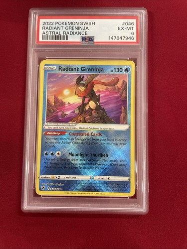 Radiant Greninja graded PSA 6 for sale on eBay