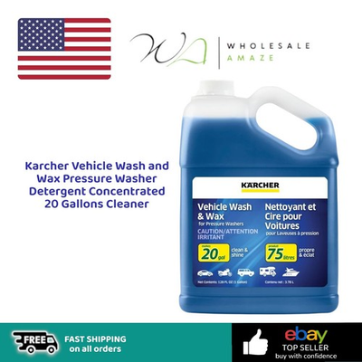 #ad #ad Karcher Vehicle Wash and Wax Pressure Washer Detergent Concentrated 20 Gallons $19.99