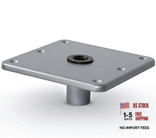 Boat Seat Base, 7" x 7" Aluminum, Pedestal Base with 3/4" - 1 Pack