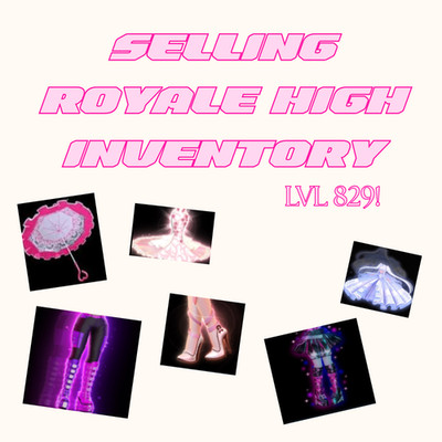 ROYALE HIGH INVENTORY !! WATCH VIDEO , FULL SETS & 200+ ITEMS !! CHECK DESC !!