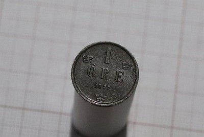     SWEDEN 1 ORE 1877 FIRST DATE B86 #3421