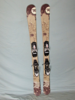  Rossignol S1 Jr kid's Twin Tip skis  125cm w/ Rossi Comp J adjust. bindings ~~