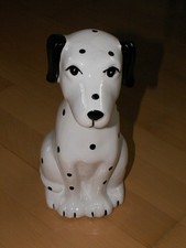 DALMATINER Hund Figur   Porzellan / Keramik   Hund sitzend  glasiert ca. 24 cm