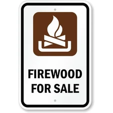 Firewood For Sale Aluminum Weatherproof Sign b01637