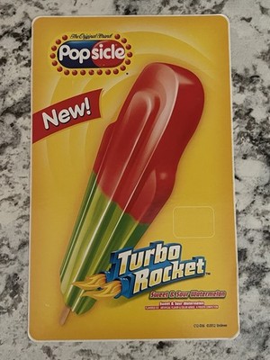Turbo Rocket Ice Cream Truck Sticker Decal 8 x5   Watermelon Popsicle Fast Ship!