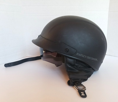 Harley Davidson Lucid UltraLight Sun Visor Shield J03 1/2 Helmet Matte Black XS