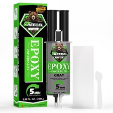 2 Part Epoxy Adhesive Glue - 5 Minute Set Epoxy Glue, 0.85 oz Syringe 1 Pack...