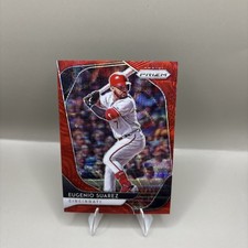 2020 Panini Prizm Eugenio Suarez Red Wave Prizm /99 #177