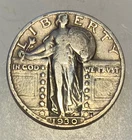 1930 Standing Liberty Quarter 25C Silver 0.9 Fineness Business Strike KM#164