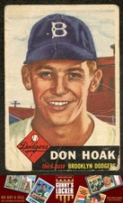 1953 Topps Don Hoak 176 Brooklyn Dodgers