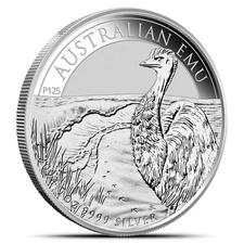 2024 1 oz Australian Silver Emu Coin (BU)