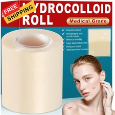 WUYUAN Hydrocolloid Roll for Wound Care, 2in*6.6ft 