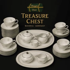 Perfect Condition 50 PIECES - Caprice By Treasure Chest Germany Fine China Set