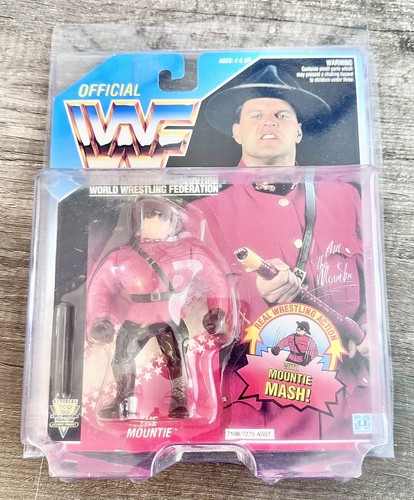 1992 Hasbro WWF THE MOUNTIE w MASH! Official World...