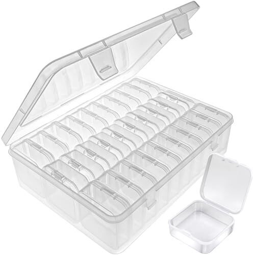 Bead Organizer Box, 3Pcs Small Bead Organizers and Storage Plastic Cases 1 - Picture 1 of 7