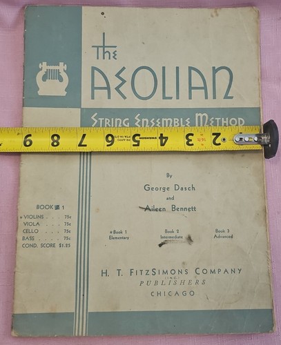 The Aeolian String Ensemble Method, BOOK 1 INTERMEDIATE, 1951 vintage - Picture 4 of 5