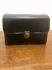 Vtg. Mid-Century Swank Travel Shoe Shine Kit with 2 Brushes 2 Cloths. A-12