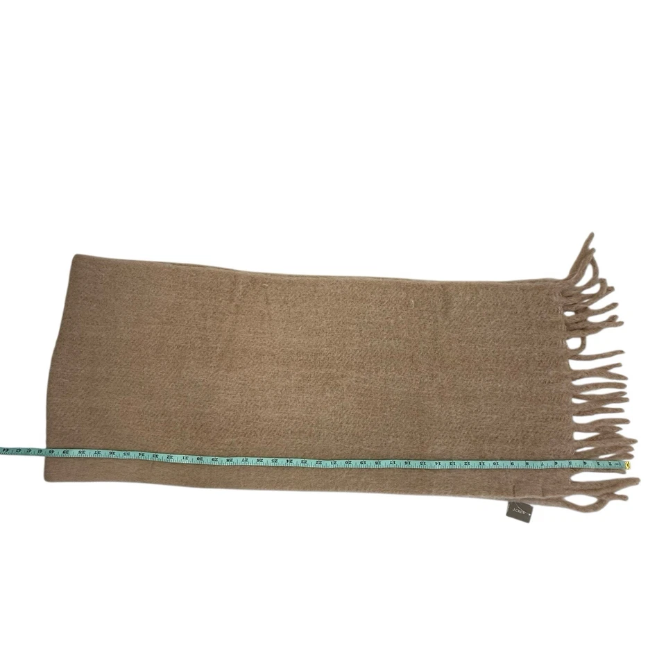 Новый J экипажа матовый вязаный шарф 81 x 15 верблюд коричневый бахрома BU713 - Изображение 2 из 4