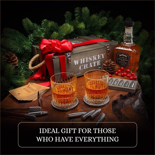 Bullet Whiskey Stones Set Regalo di | Bicchieri da Whisky Artigianali, Sottobicchieri... - Foto 6 di 8