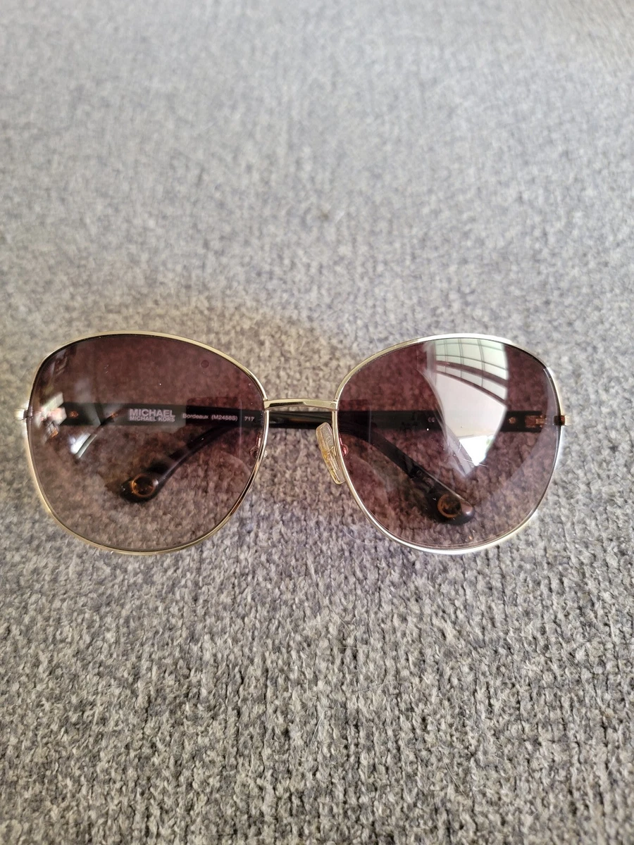 Michael Kors Sunglasses Bordeaux M2458S Gold Tortoise Pilot 62 15