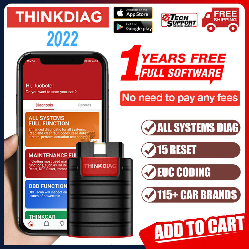 THINKDIAG Bidirectional Diagnostic Tool Full Software Free OBD2