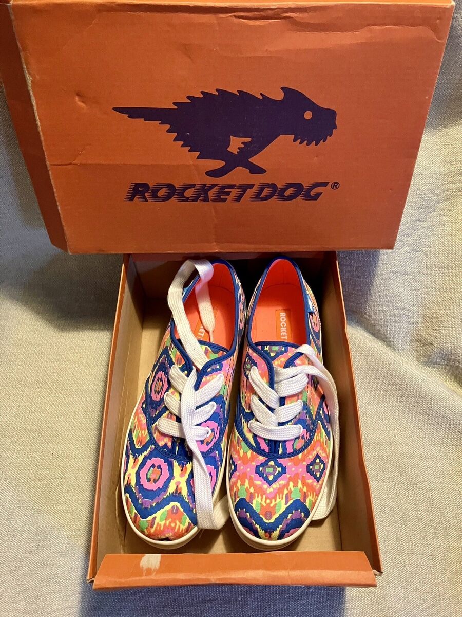 Rocket Dog Electric Boogie Neon Platform Lace Up Sneakers Size 9 eBay