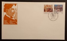 Canada Stamps 1977 First Day Cover Tom Thomson Artist Se-tenant pair (w)