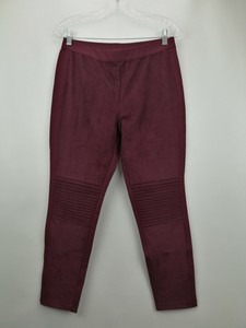 Halston Petite Faux Suede Motorcycle Leggings A296753 Halston Petite Faux Suede Motorcycle Leggings A296753