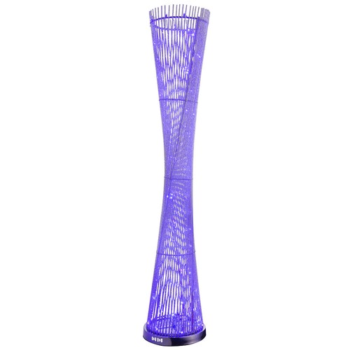 Piantana Luci Soggiorno Piantana LED Cambia-colore Lampada Lato Argento - Foto 11 di 11