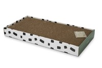 Beeztees Kratzbrett Jixy - 47X24X4,5Cm Mit Katzenminze - Katzen Catnip Kratzen